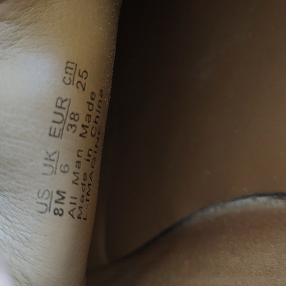 Franco Sarto Grey Patent Oxford Size 38/8 - Picture 8 of 9